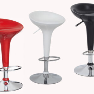 Banqueta ABS base em Aço Cromado