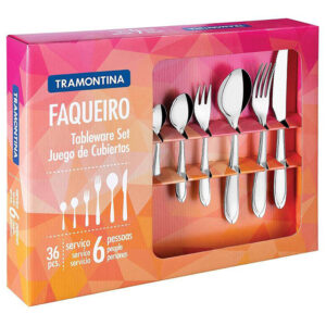 Faqueiro Aço Inox Laguna 36 Peças Tramontina